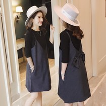 Anti-radiation maternity clothes computer belly sling autumn pregnancy invisible work two-piece dress