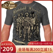 US 7 62 Design tactical T-shirt immortal warrior outdoor summer Army fans tactical cotton short sleeve mens recommended