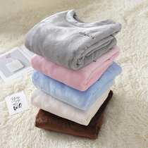 Ladies autumn and winter home wear jacket flannel pajamas jacket padded coral fleece warm coat fairy shirt