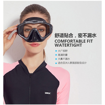 DEX snorkeling equipment diving mirror adult free diving diving diving mirror detachable full dry breathing tube set