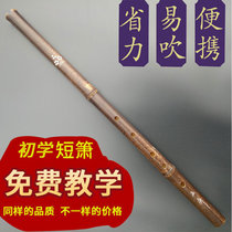Nine-section plain Bamboo Bamboo Xiao eight-hole short Xiao Di ancient wind musical instrument high-grade professional beginner Yuping long hole