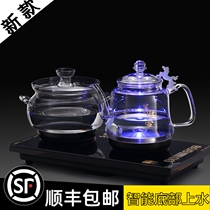 Fully automatic bottom Kettle Kettle water electric glass kettle household tea table integrated pumping tea set