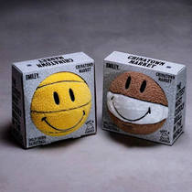 Chinatown Market Smiley Smile face joint limited teddy bear suede No. 7 basketball pillow toy