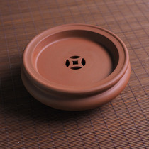 Holding pot Zhumu small round double-layer water storage cover set tea tray kung fu purple sand tea set accessories tea tray