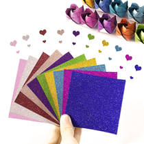 New gold powder flash Diamond 100 pieces of ten color handmade paper Crane Origami Kawasaki rose origami