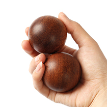 Gold red sandalwood Venus red sandalwood text play health ball gold silk sandalwood handball solid wood elderly training fitness rehabilitation ball
