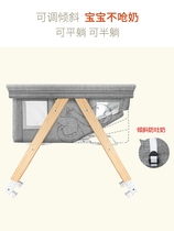 Crib foldable portable newborn cradle bed bb newborn multifunctional baby twin shake movable