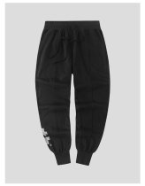 EQUALIZER GRASS CARD OFFICIAL 2021 AUTUMN PURE COTTON SWEATPANTS SPORTS CASUAL LONG PANTS NO MID-BIRTH WITH TIDE