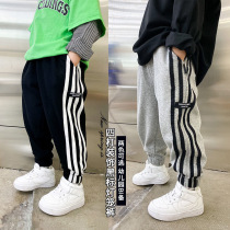 Boy Pants Spring Autumn 2021 New Fall Childrens Boy Leisure loose Sport Methodist Currents Trends