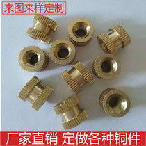 Custom non-standard screw Copper inlaid parts processing custom shaped copper nut thread spot stainless steel screw Daquan