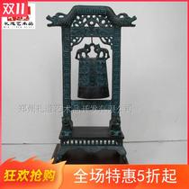 Tiger dragon head rack single copper chimes bronze crafts all copper small ornaments desktop decoration percussion sound crisp