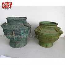 Pure Bronze Pendulum Imitation Antique Bronze Ware Handiwork Three Sheep Esteem Accented Red Spotted Green Embroidered Antique Three Lambs Bu Big Ancient Play