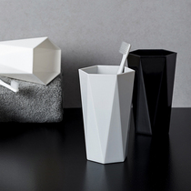 Simple mouthwash cup Household couple washing cup set plastic toothbrush holder Travel brushing cup travel portable