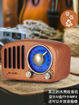 Radio new portable old man rechargeable retro nostalgic card old Bluetooth audio player Small