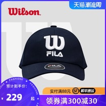 FILA X WILSON WILSON WILSON fishermans hat phile tennis cap couple baseball cap sapphire blue cap