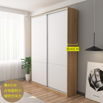 Custom home bedroom ultra-thin sliding door wardrobe sliding door multifunctional sliding door cabinet wardrobe small apartment modern simplicity