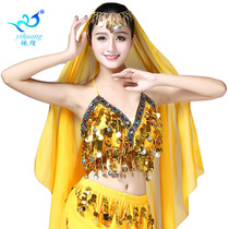  New belly dance sequin bra top Indian top shows dance practice clothes sexy adult women