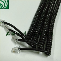  Coil spring slingshot wire double-headed crystal head network cable spiral stretch 8P8 core wire stretch 1 5 meters