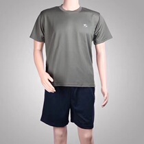 Summer sports suit Half sleeve shorts suit Crew neck t-shirt T-shirt Mens undershirt Crew neck