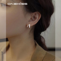 Light luxury full diamond shell geometric earrings ear clips without pierced ears womens 2022 new trendy niche high-end earrings
