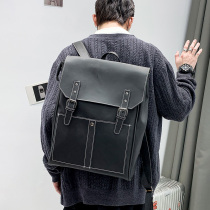 Mens bag backpack casual out large capacity backpack college style student school bag computer bag Tide brand mens bag