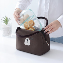 Insulated lunch box bag aluminum foil thick insulated bag lunch box Oxford cloth bag ladies lunch Hand bag bag