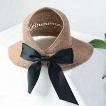 Sun hat Womens empty top hat Roll sun hat Large brim Sunscreen hat Summer cool hat fashion wild foldable