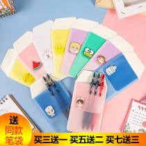 Personality cartoon acrylic pattern nurse pencil case leak-proof ink thickening Doctor special pen pocket multi-function pen sleeve