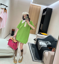 Nancy Cavally Little Kings Home 100 Wool Designer Love Bean Out Of The Street Private Polo Collar Dress