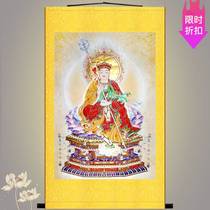 Jizang King Bodhisattva portrait painting Buddhist art decoration painting decoration painting has been mounted silk painting scroll painting custom