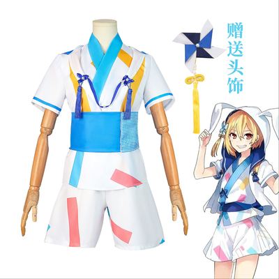 taobao agent Idol dream festival cos Tanabata festival sky full of light purple creation true white friend also Ren rabbit Chengming cosplay animation