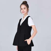 Maternity clothes summer new maternity vest women sleeveless wild career interview tooling work short horse clip suit
