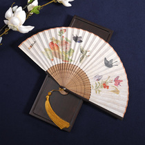 Retro style Handmaids butterfly kitty Kitsch Fan daily Summer fan Dance Photography Decoration State Wind Flow Su Fan