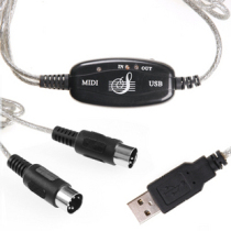 Yamaha electronic organ cable USB to MIDI cable music editing cable electric piano MIDI keyboard cable