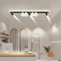 Track spotlight long strip commercial without main light living room background wall simple mural shop front ceiling Downlight