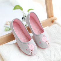 Pregnant womens shoes autumn and winter wear new cotton cartoon bag with moon slippers 10 months soft bottom non-slip cotton slippers women