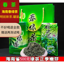 Hainan white sand green tea 2021 new tea green tea bulk 500g green tea five fingers Shantou spring tea green tea fragrance type