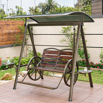 Courtyard Qianqiu Chair Home Rain Protection Sun Protection Outdoor Leisure Embalming Wood Villa Garden Terrace Balcony Rocking Chair