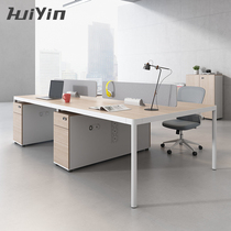 Shanghai staff table brand new design desk chair combination brief modern 4 6 double staff table office furniture
