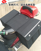 Black canvas camel bag motorcycle bag side hanging bag electric car back seat satchel tail bag