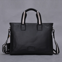 Luxury Leather Mens Bag Big Brands Mens Single Shoulder Bag Business and American Handbags Cow Leather Soft Leather Soft Leather Casual Briefcase
