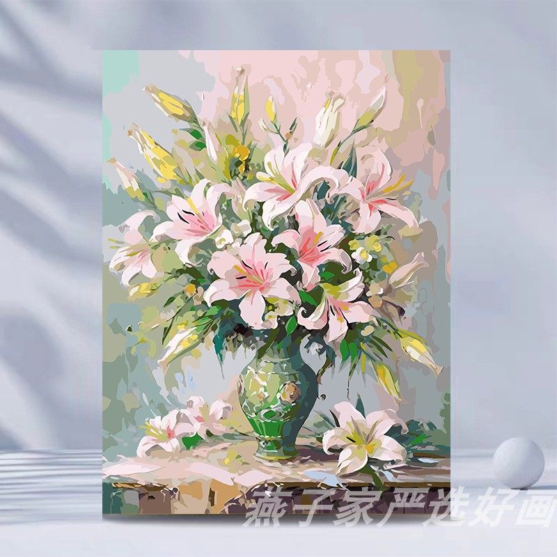 油画百合花-油画百合花促销价格、油画百合花品牌- 淘宝
