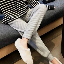 Pregnant womens pants spring and autumn outer wear trousers tide mother sports leggings net red maternity clothes autumn and winter autumn thin models