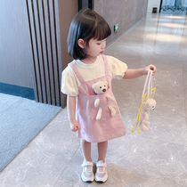 Girls Summer Clothes Childrens Clothing Spring and Autumn dresses 2021 summer Little child girl Foreign style baby 2 princess skirt 3 years old