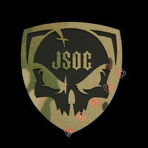 JSOC joint combat laser hollow reflective Velcro badge MC camouflage armband backpack sticker morale chapter