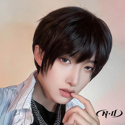 taobao agent ND home original 080 male beautiful boy Korean version short straight hair breaking bangs natural guy cos wigs Xu Mo