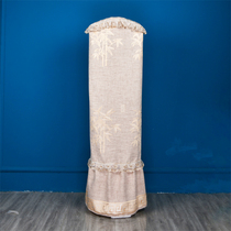 Hanging machine dust cover double rod household single rod hanger cylindrical cover hot iron Korean version modern European lace fabric art