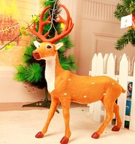 Simulation deer sika deer ornaments multi-model Christmas deer decorations fawn model desktop home furnishings