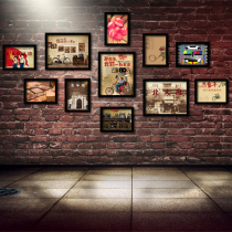 After 7080 nostalgic creative photo frame Photo Wall restaurant decoration painting to youth Bar Cafe framed painting