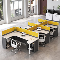 Office Staff Supervisor Desk and chairs Composition 3 5 7 Peoples staff Screen cassette station station desk minimalist Hyundai